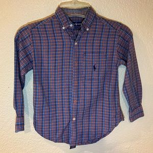 Ralph Lauren Boys Button Down Shirt Size 4